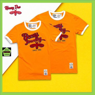 Beesy เสื้อคอกลม ชาย หญิง รุ่น Honey duo สีเหลือง