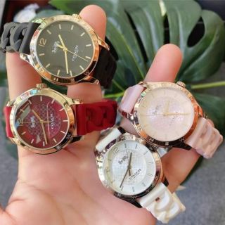 (ผ่อน0%)🚩กดเลย พร้อมส่งCOACH womens watch สายซิลิโคน สวยมากก ปัด 34 มม. แท้100%