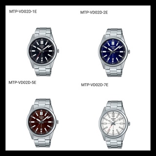 Casio แท้💯% นาฬิกาผู้ชาย สายสเตนเลส รุ่น  MTP-VD02D