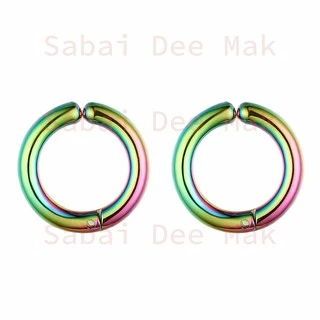 ต่างหูแบบหนีบสไตล์เกาหลี | N.H.H. | Simple Clip on earrings Korean Style Non piercing - 1 ข้าง