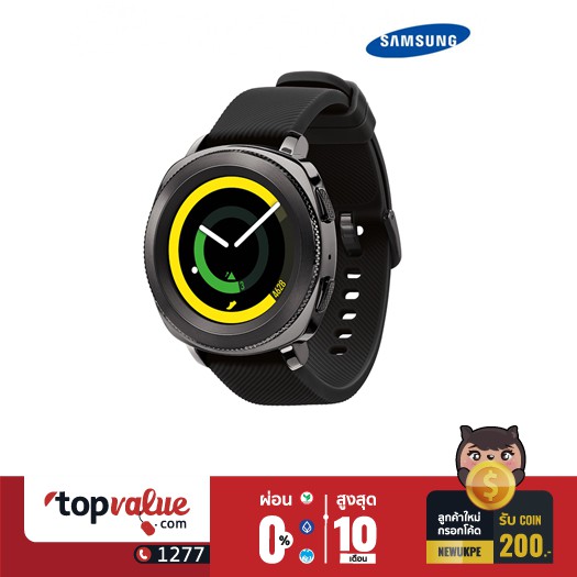 Samsung Gear Sport เครื่องศูนย์ไทยรับประกันสินค้า 1 ปี(โค้ด"GGPRE12"รับCoinsคืน15%สูงสุด150 Coins)