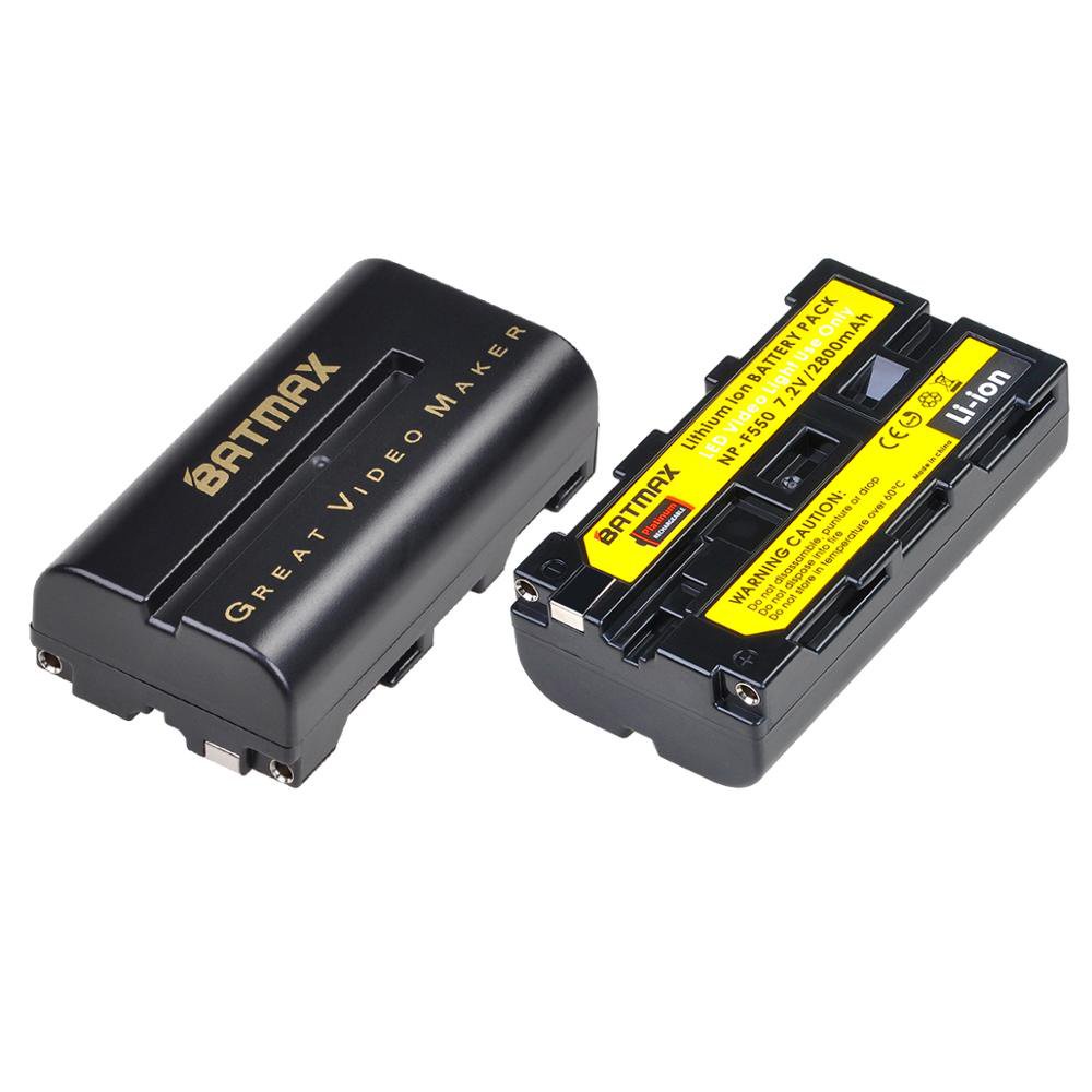2X NP-F550 NP F550 Li-ion Battery for Yongnuo Viltrox Video LED Light NP-F330 NP-F530 NP-F570 NP-F73