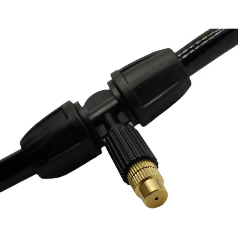 หัวพ่นหมอก ทองเหลือง แบบต่อตรง แบบไมโคร 4/7 มม. พร้อมข้อต่อตรง - รูปที่ 6