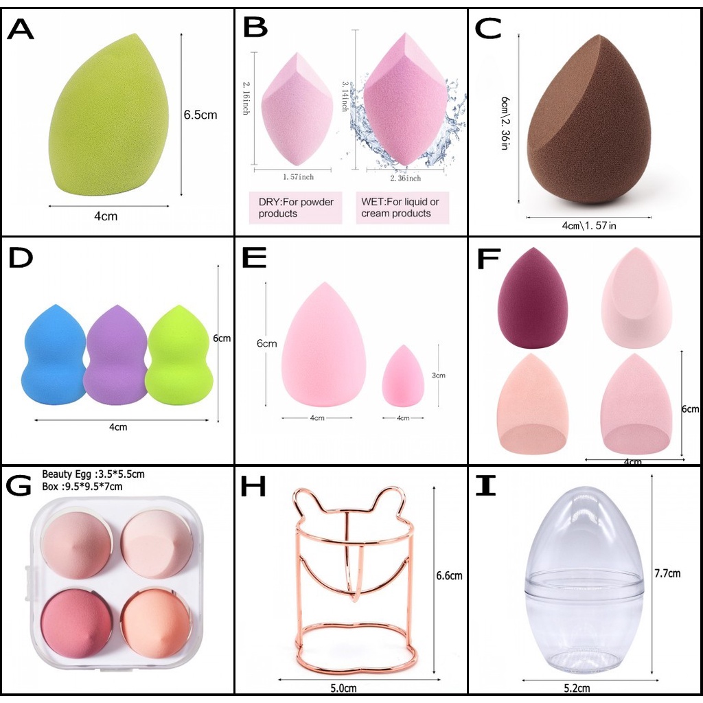 [ราคาขายส่ง] พัฟฟองน้ําแต่งหน้า 4 ชิ้น / พัฟฟองน้ําแต่งหน้า แบบแห้งและเปียก / พัฟฟองน้ําแต่งหน้า แบบเอียง เครื่องมือฟองน้ําแต่งหน้า ราคา ถูกที่สุด ดีลบีเคเค แกลเลอรีภาพที่ 9