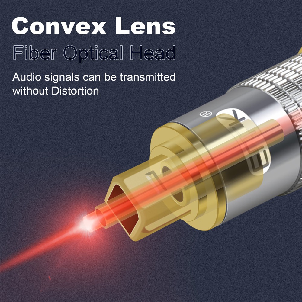 Top Grade Spdif Optical cable Gold Connector Digital Fiber Optical Toslink Audio cable OD8.0mm 1m 1.5m 2m 3m 5m