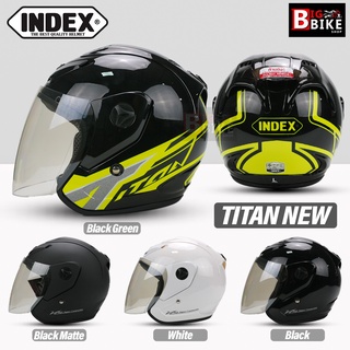 หมวกกันน็อคครึ่งใบ INDEX รุ่น TITAN NEW 2022 ใหม่ล่าสุด คุ้มค่า คุ้มราคา ถูกสุดๆ