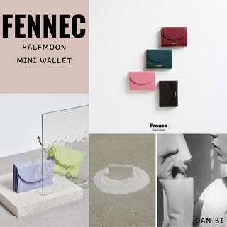 [FENNEC] Halfmoon กระเป๋าสตางค์ใบเล็ก / 6 สี / ของแท้ 100% / สินค้าเกาหลี / สไตล์น่ารัก สําหรับผู้หญิง / เบาและสะดวก