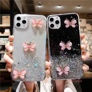 เคส Realme C55 C53 C35 C33 C30 C30S C25 C25s C21 C20 C11 C12 C15 C17 9 7i 6i 6 5 5i 3 C3 C2 C1 2020 2021 3D Butterfly Star Sky Bling Glitter Soft Case Cover