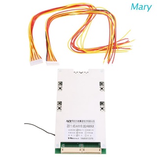 Mary 20S 72V 45A บอร์ดป้องกันแบตเตอรี่ Li-ion Cell Battery BMS PCB Equalizer Board