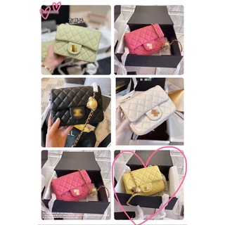 Miufashion เพียง 869 บาท กระเป๋าโซ่กระเป๋าสะพายกระเป๋าสะพายข้างกระเป๋าผู้หญิง