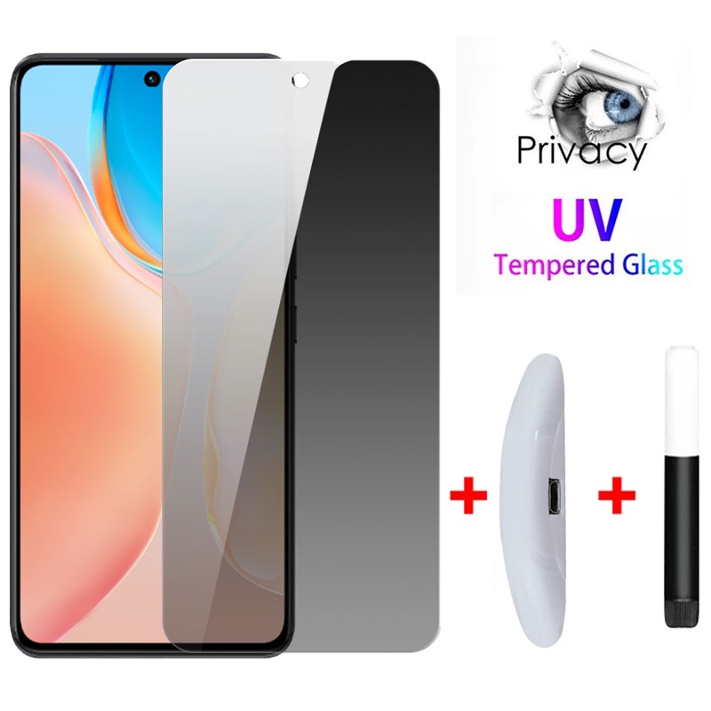 UV ฟิล์มกันมองข้าง แบบกระจกนิรภัย คุณภาพดีเยียม ฟิล์มกันเสือก VIVO V60 V50 V40 V40E V30 V30E X200 X100 X90 X80 X70 X60 X50 V29 V27 V25 V23 Pro Plus Pro+ 4G 5G 2025