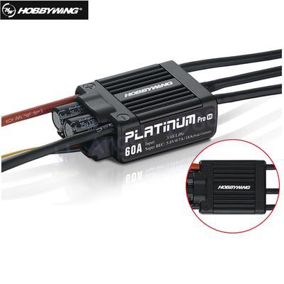 Hobbywing Platinum V4 60A Brushless ESC For RC PFV Drone Fixed Wing Multi-rotor Airplane Helicopter Toys