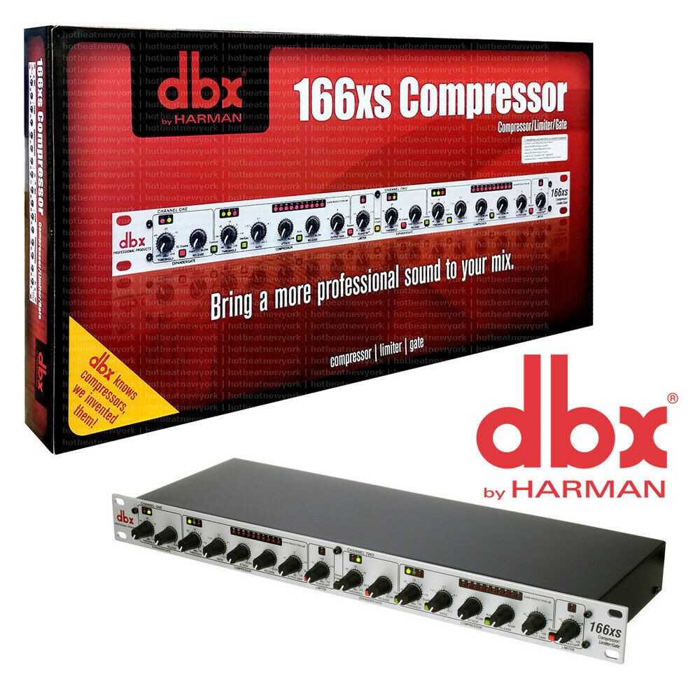 คอมเพลสเซอร์ dbx 166XS (สินค้าแท้ จาก มหาจักร) มีใบรับประกัน ปรับแต่งไมค์ ปรับแต่งเสียง