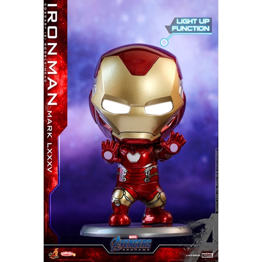 Hottoys COSBABY Avengers: Endgame Iron Man Mark LXXXV MK85 (Light-up Function) โมเดล ฟิกเกอร์ คอสเบบี้ ไอร่อนแมน มาร์ค85