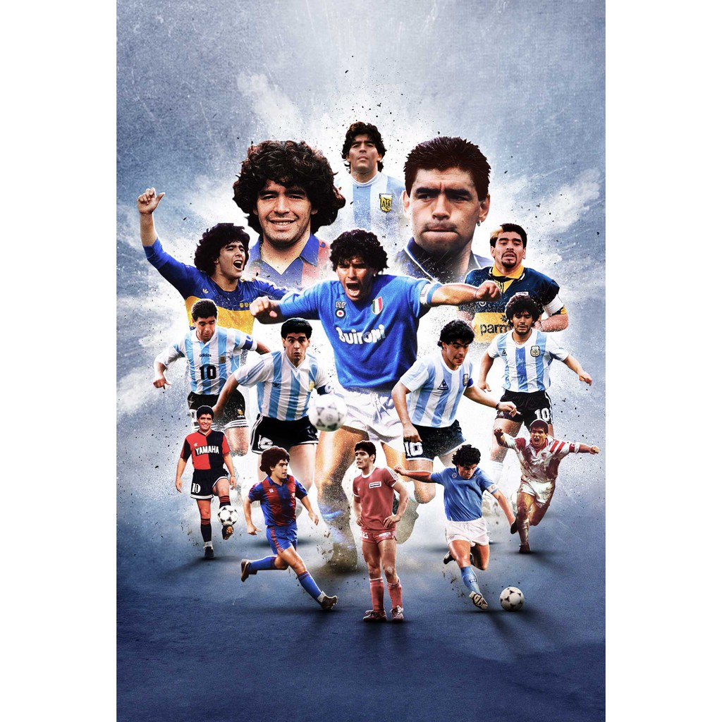 ดิเอโก มาราโดน่า Diego Maradona โปสเตอร์ Poster ตกแต่งผนัง ฟุตบอล Football รูปภาพ ภาพถ่าย ตกแต่งบ้าน