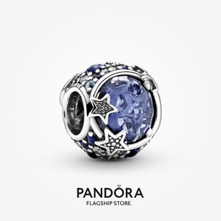 Pandora จี้ดาวสีฟ้า ของขวัญวันเกิด สําหรับสุภาพสตรี p825