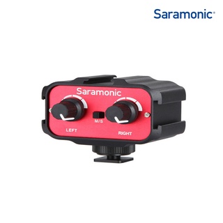 Saramonic SR-AX100 มิกเซอร์รวมเสียงมินิไมโครโฟน TRS 3.5มม. 2 ช่องโมโนและสเตอริโอ