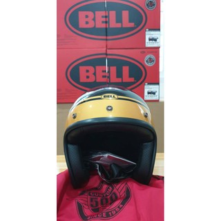 หมวกกันน็อค Bell Custom 500 : Streak Gloss Black/Gold