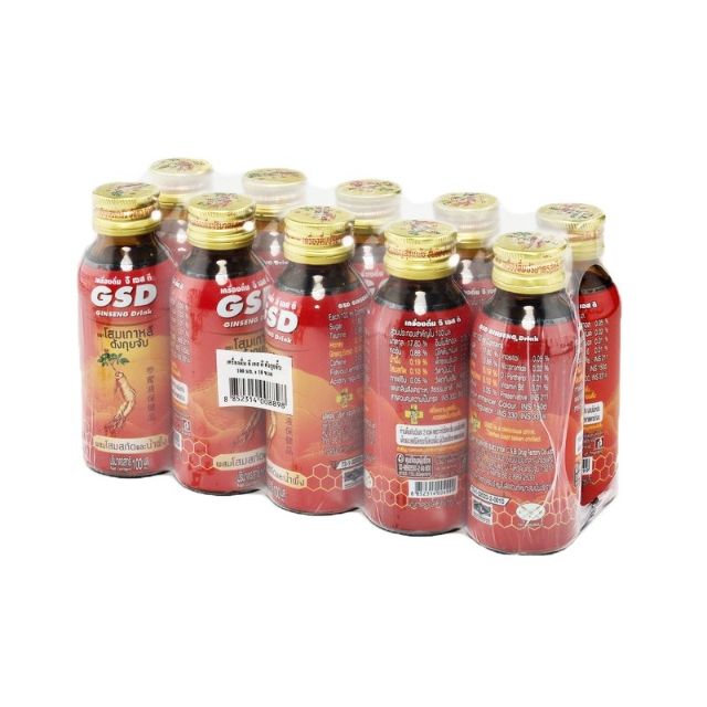 ลดตาแตก🤩 โสมเกาหลี ตังกุยจับ ขนาด 100ml/ขวด แพ็คละ10ขวด GSD เครื่องดื่มบำรุงกำลัง Korean Ginseng Dri