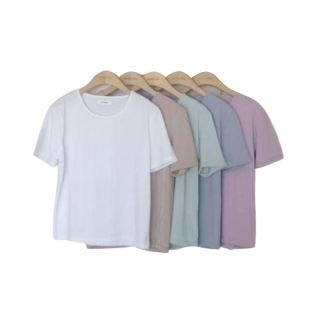 avocado เสื้อยืดสีพื้น คอกลม เกรดพรีเมี่ยม pastel tee