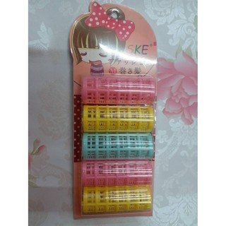 ✅(ถูกที่สุด พร้อมส่ง) โรลม้วนผม คละสี 1 แพ็ค มี 5 ชิ้น