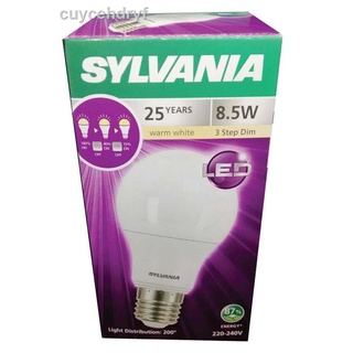 SYLVANIA ToLEDo 3 Step Dim 8.5W E27 2700K (แสงวอร์มไวท์) หรี่แสงโดยการใช้สวิตซ์เปิด -ปิดทั่วไป