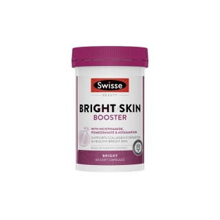 Swisse Beauty Bright Skin Booster 60 Capsules (With Nicotinamide, Pomegranate & Astaxanthin) [Support Collagen Formation] (EXP 07 2024)