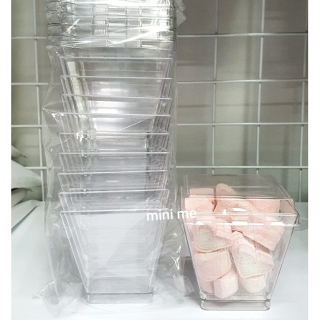 ถ้วยพลาสติกใส่ชีสพาย,วุ้น,พุดดิ้ง RW.1425 ความจุ 220 ml. (10 ชิ้น) พร้อมฝาเรียบ