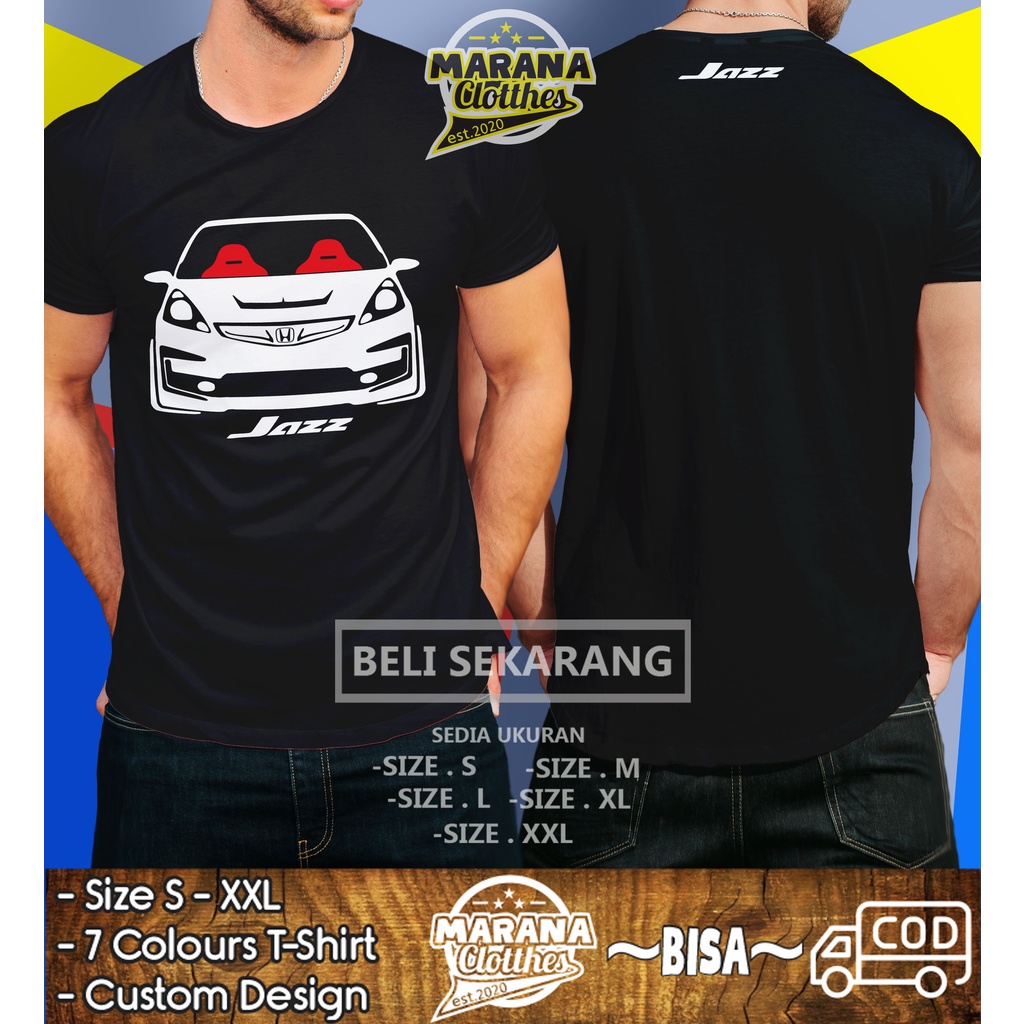 เสื้อยืดรถยนต์ Honda Jazz GE8 v2 เสื้อผ้ายานยนต์