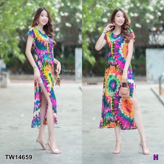 [พร้อมส่ง] ชุดเซต Set เสื้อยาวมัดย้อม+กางเกงขาสั้น ชุดไปทะเล พร้อมส่ง