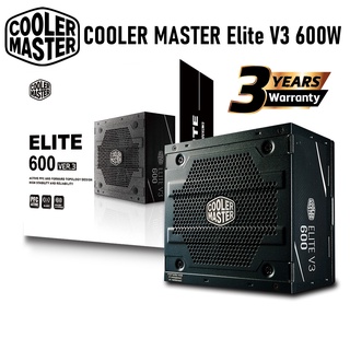 POWER SUPPLY (อุปกรณ์จ่ายไฟ) COOLER MASTER Elite V3 600W ประกัน 3 ปี