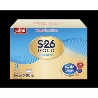 S26 Progress Gold นมผง เอส26 โปรเกรส โกลด์ โฉมใหม่ ขนาด 3000กรัม