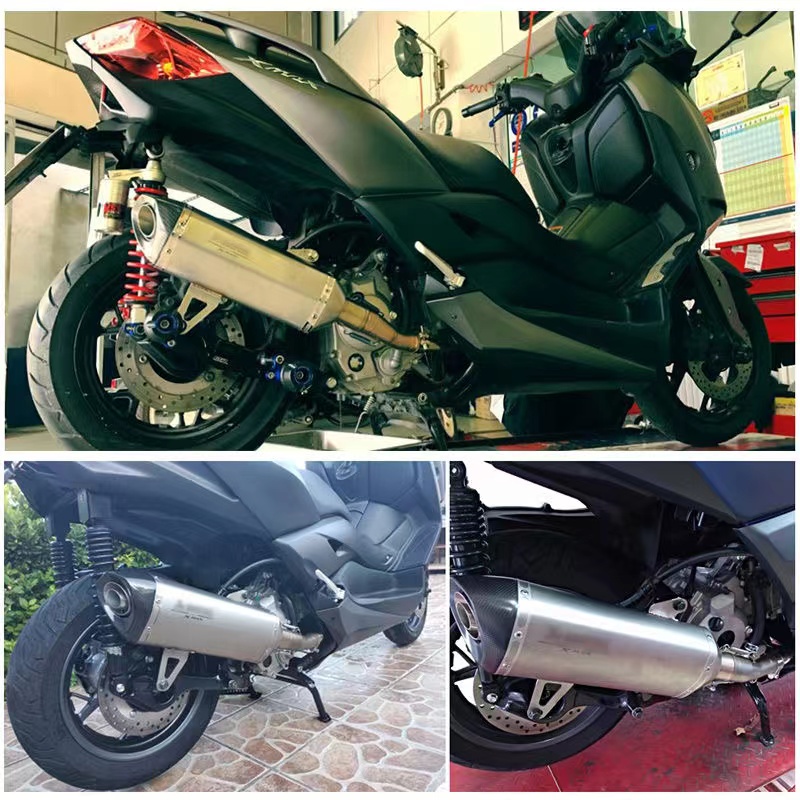 Akrapovic titanium slip on แท้ 100% พร้อมคอฟลู titanium  ท่อ Xmax 300