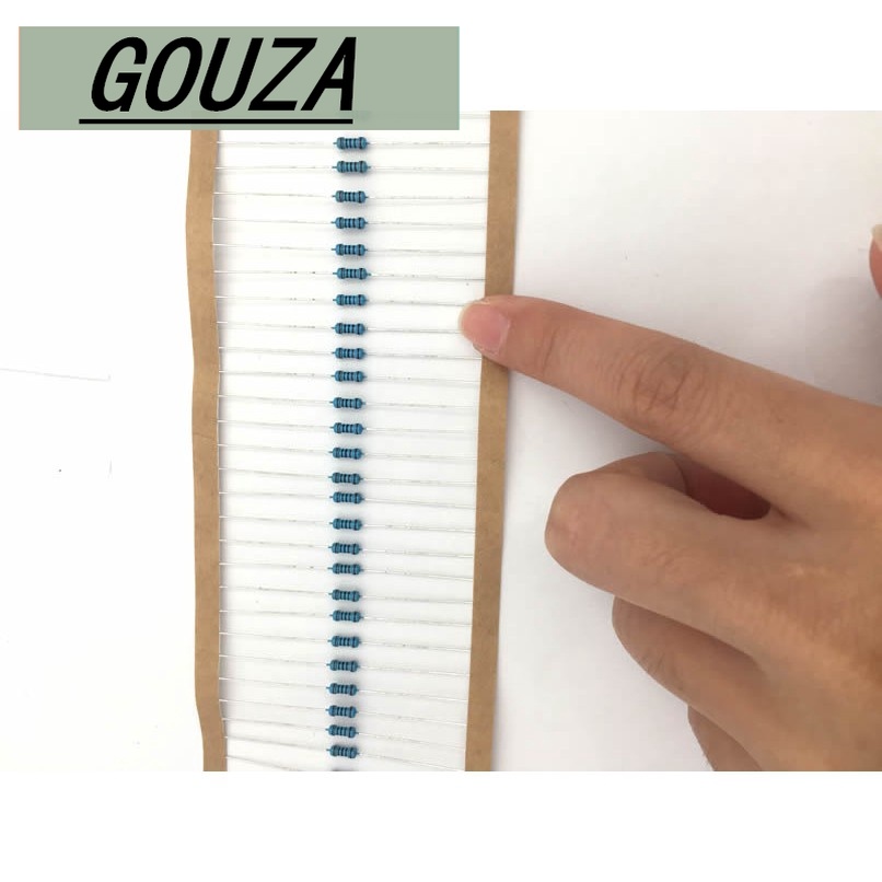 100pcs 1 / 4W ตัวต้านทานตัวต้านทานแบบฟิล์มโลหะ 180K 220K 1M ohm 0.25W