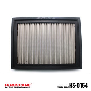 HURRICANE กรองอากาศสแตนเลส , ผ้าแดง  Volvo ( 740-965 ) HS-0164