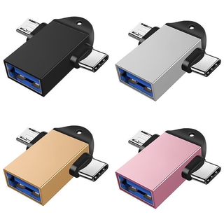 Otg Type C อะแดปเตอร์ 2 In 1 Otg Micro Usb C 3 . 0 Flash Disk เมาส์เชื่อมต่อสําหรับ Android สมาร์ทโฟน Usb Plug