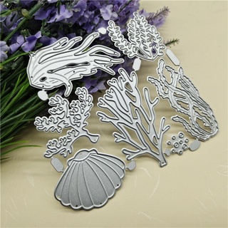 Stat Marine Life Metallic Cutting Die Decorative Art Crafts Die Cuts Stencils Blade Punch Stencils Die for DIY Party Decor