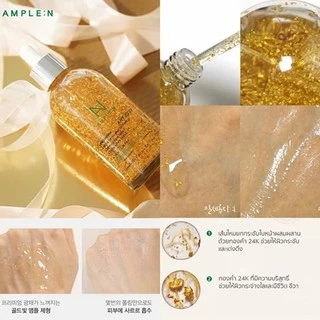 แท้💯พร้อมส่ง Coreana Ample:N 24K Gold Shot Ampoule 100mL คืนความอ่อนเยาว์ให้ผิว