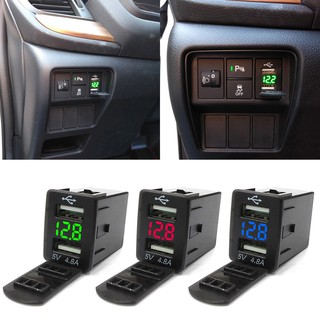 12 v dual usb อะแดปเตอร์ชาร์จในรถยนต์ 4 . 8 a สําหรับ nissan smart phone