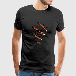 [S-5XL]เสื้อยืดคอกลม ผ้าฝ้าย 100% พิมพ์ลาย Kurama Kyubi Naruto Wo สําหรับผู้ชาย