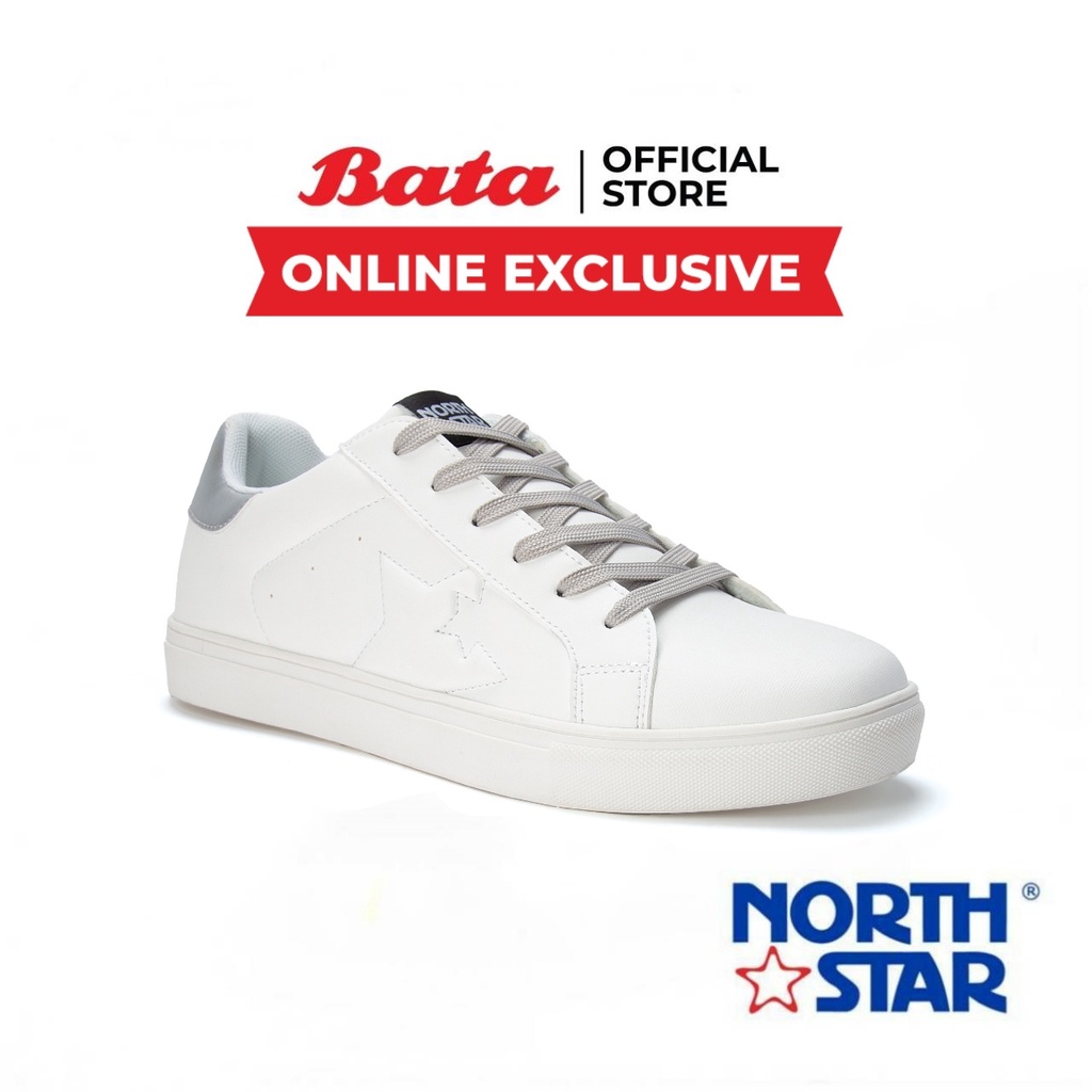 Bata บาจา ยี่ห้อ North Star รองเท้าผ้าใบ สนีคเคอร์ รองเท้าผ้าใบแฟชั่น สำหรับผู้ชาย รุ่น Sage สีขาว 8201004