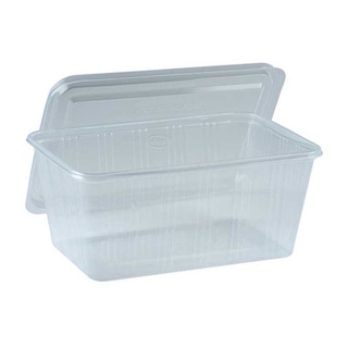 กล่องอาหาร พร้อมฝา PP ใส ตราเอโร่ ขนาด 1000 มล. แพ็ค 25 ชุด Food Container (PP)