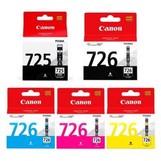 Canon725+canon726 BK M C Y  ของแท้100%sale ลดล้างสต๊อกไม่รับเปลี่ยนคืนเงินทุกกรณีสินค้า