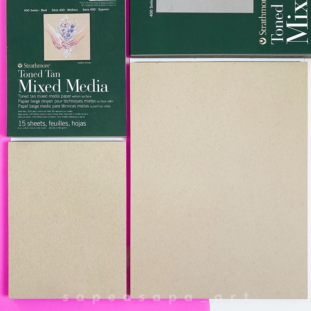 กระดาษ Strathmore 400 Series Toned Tan Mixed Media sapeasapa_art