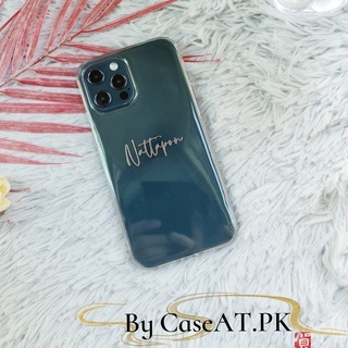 ❤️‍🔥สั่งทำ เคสใสใส่ชื่อตำแหน่งที่7 ฟอนต์(Rus)i13 pro max s22 ultra note20 a53 a73 reno7 v23 เคสกันกระแทก