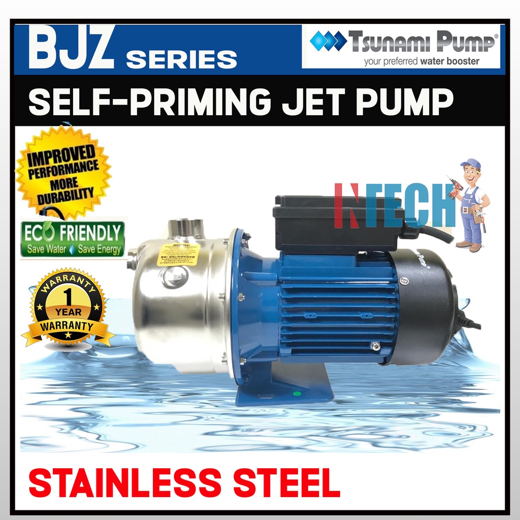 TSUNAMI PUMP BJZ SERIES ปั๊มน้ําสแตนเลส ( BZ037-K , BZ075-K & BZ100-K )