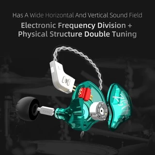 หูฟัง KZ ZST X หูฟังอินเอียร์ hybrid driver 1DD+1BA kz zst x หูฟังมีไมค์ headphone สายหูฟัง หูฟังเบสหนัก earphone