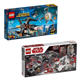 LEGO SUPER HEROES - Batman,  Star Wars : The Last Jedi Defense of Crait  #76111 #75202