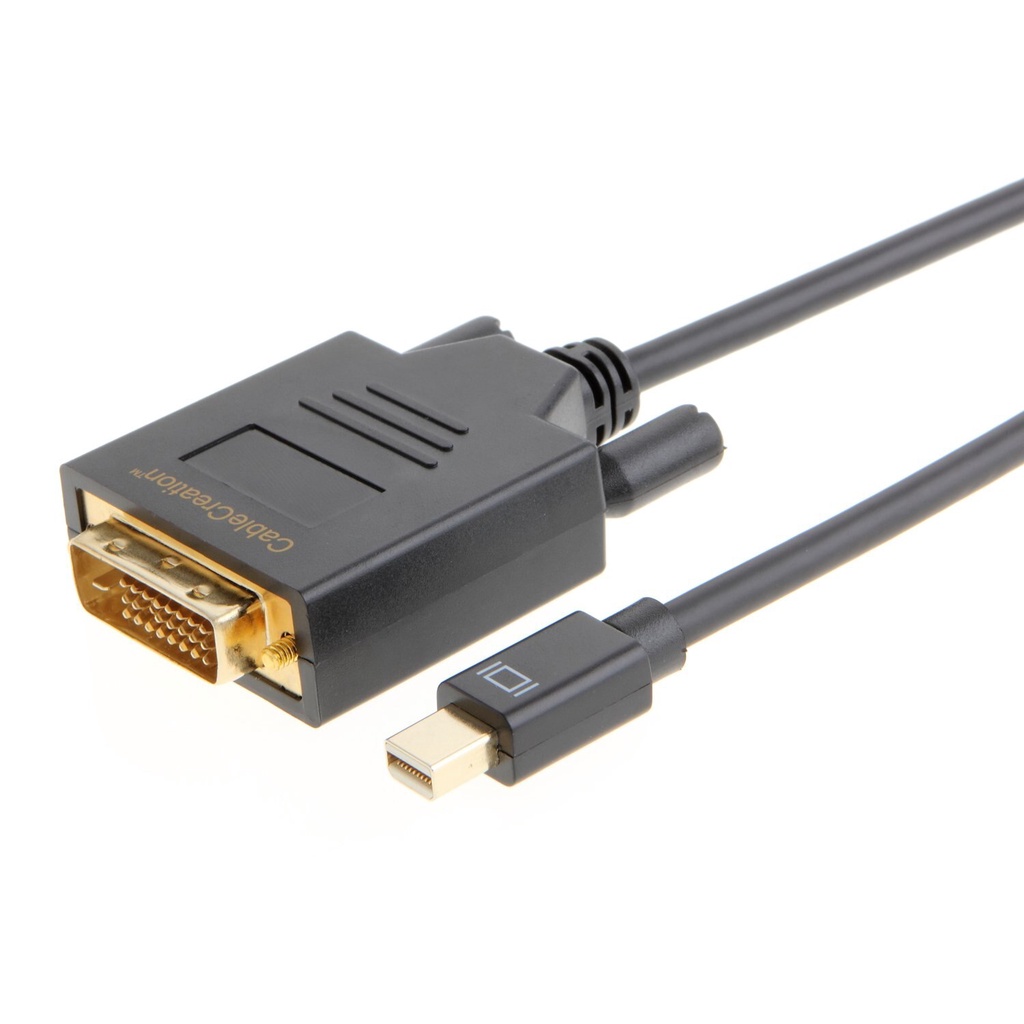 Mini DP เป็น DVI, Mini Displayport (ที่รองรับพอร์ต Thunderbolt) เป็นสาย DVI สําหรับ MacBook, Imac แล