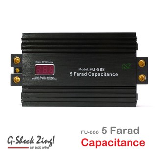 FU-888 เครื่องเสียงรถยนต์/CAPACITOR คาปาซิเตอร์ 5.0FARAD/ล้านฟารัต) รุ่น FU-888 5.0F